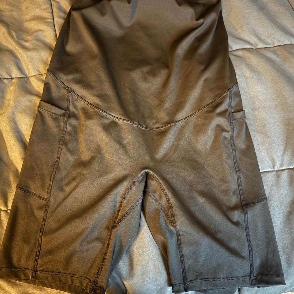 Women’s Black High-Waist Bike Shorts
